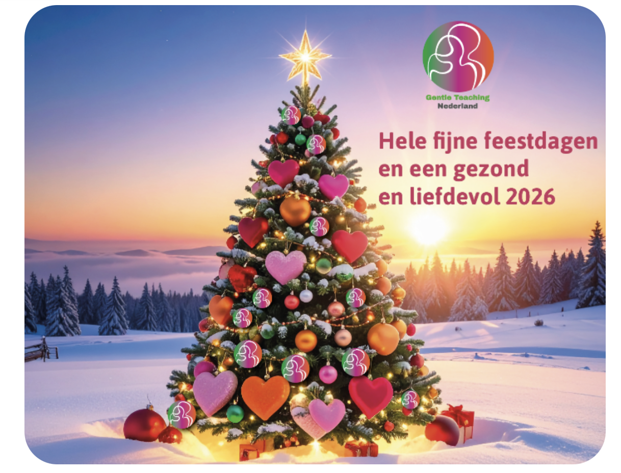 Kerstgroet Gentle Teaching Nederlnd Reclmebureau Magenta